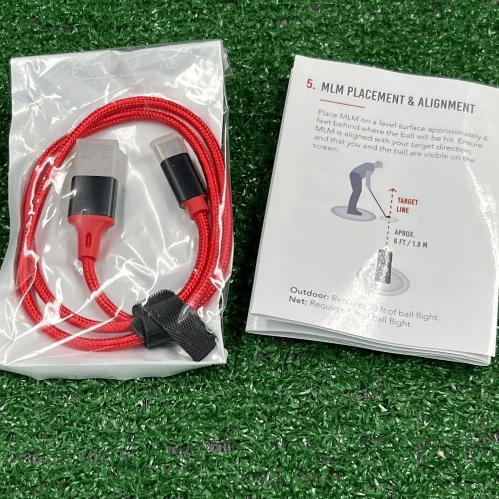 Rapsodo Mobile Golf Launch Monitor With Case Black and Red New